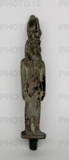 Statuette of the Goddess Mut, Egypt, Third Intermediate Period, Dynasty 21-25 (abt 1069-664 BCE). Creator: Unknown.