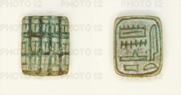 Plaque: 15 Scarabs/”Amun is Satisfied”, Egypt, Middle Kingdom, Dynasty 12 (about 2055-1650 BCE)... Creator: Unknown.