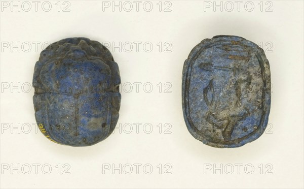Scarab with Hieroglyphs, Egypt, Third Intermediate Period-Late Period, Dynasty 21-26 (abt 1069... Creator: Unknown.