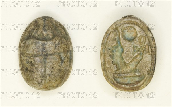 Scarab: Nebmaatra (Amenhotep III), Egypt, New Kingdom, Dynasty 18, Reign of Amenhotep IIII... Creator: Unknown.