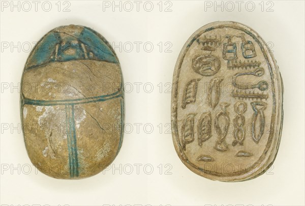 Scarab: Titles, Egypt, Middle Kingdom, Dynasties 11-14 (about 2055-1650 BCE). Creator: Unknown.