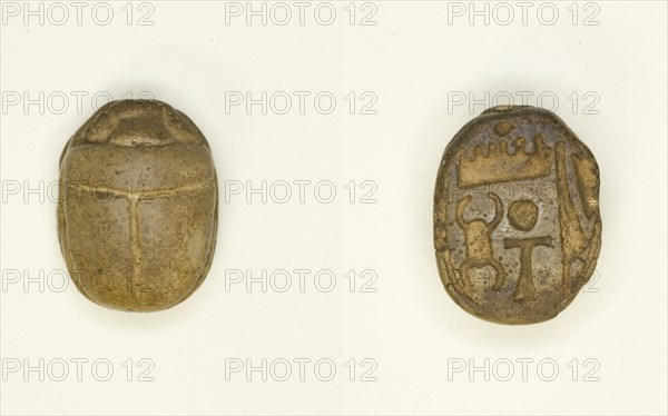 Scarab: Wish Formula of Amon-Re, Egypt, Middle Kingdom (1991-1720 BCE). Creator: Unknown.