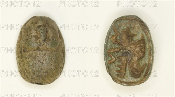 Scarab: Ram (Amun), Egypt, Second Intermediate Period-New Kingdom, Dynasties 17-18... Creator: Unknown.