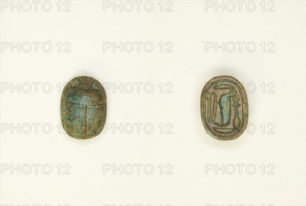 Scarab: Cobra, Egypt, New Kingdom, Ramesside Period, Dynasties 19-20 (about 1295-1096 BCE). Creator: Unknown.