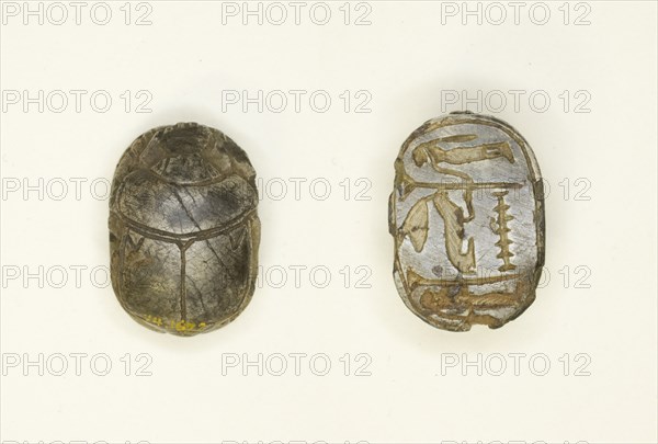 Scarab: Wish Formula (?), Egypt, Third Intermediate Period-Late Period, Dynasties 21-30 (abt 1069... Creator: Unknown.