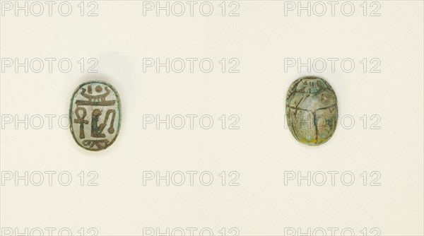 Scarab: Wish Formula, Egypt, New Kingdom, Dynasties 18-20 (about 1550-1069 BCE). Creator: Unknown.