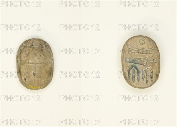 Scarab: Wish Formula, Egypt, Third Intermediate Period, Dynasties 21-25 (about 1069-664 BCE). Creator: Unknown.