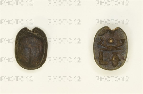 Scarab: Wish Formula, Egypt, New Kingdom-Late Period, Dynasties 18-26 (about 1550-525 BCE). Creator: Unknown.