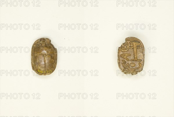 Scarab: Wish Formula, Egypt, New Kingdom-Late Period, Dynasties 18-26 (about 1550-525 BCE). Creator: Unknown.