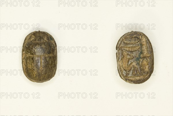 Scarab: Wish Formula, Egypt, New Kingdom-Late Period, Dynasties 19-26 (about 1295-525 BCE). Creator: Unknown.