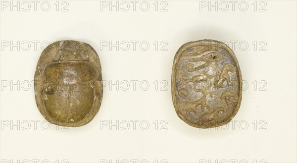 Scarab: Hieroglyphs, Egypt, Third Intermediate Period-Late Period, Dynasties 21-26 (abt 1069-525 BCE Creator: Unknown.