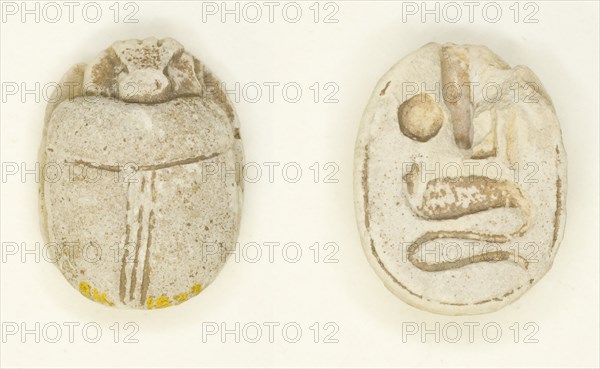 Scarab: Name of Amun-Ra, Egypt, New Kingdom, Dynasties 18-20 (about 1550-1069 BCE). Creator: Unknown.