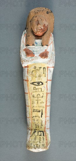 Shabti of the Singer of Amun Inhai, Egypt, New Kingdom, Dynasty 20 (about 1186-1069 BCE). Creator: Unknown.