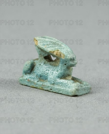 Amulet of a Hare, Egypt, Late Period-Ptolemaic Period (7th-1st centuries BCE). Creator: Unknown.