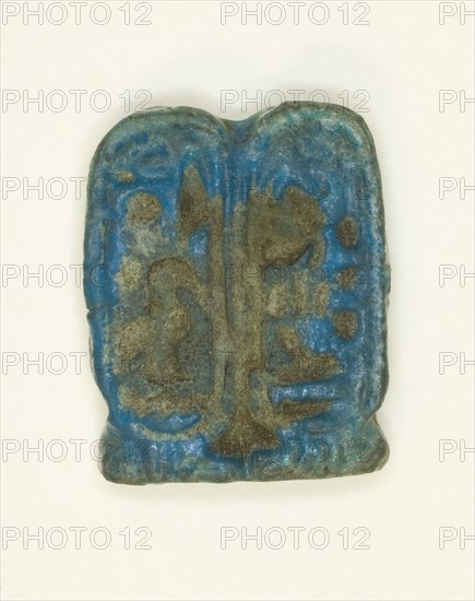 Amulet: Double Cartouche of King Akhenaton, Egypt, New Kingdom, Dynasty 18, reign of Akhenaten... Creator: Unknown.
