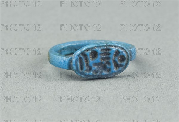 Finger Ring with the Throne Name of King Horemheb, Egypt, New Kingdom, Dynasty 18, reign of... Creator: Unknown.