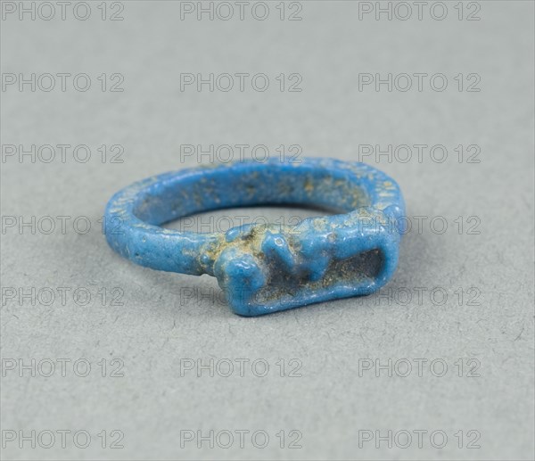 Ring: Figure of Serpent Uto (?), Egypt, New Kingdom, Dynasty 18 (about 1390 BCE). Creator: Unknown.