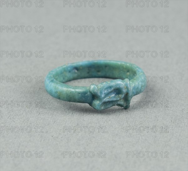 Ring: Figure of Serpent Uto (?), Egypt, New Kingdom, Dynasty 18 (about 1390 BCE). Creator: Unknown.
