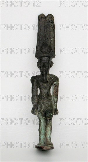 Statuette of the God Amun-Re, Egypt, Third Intermediate Period, Dynasty 21-25 (about 1069-664 BCE). Creator: Unknown.