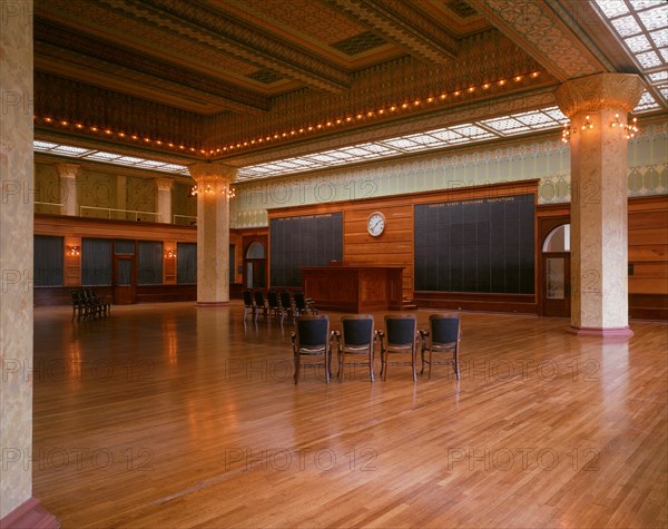 Chicago Stock Exchange Trading Room: Reconstruction at the Art Institute of Chicago, 1893/94. Creator: Adler & Sullivan.