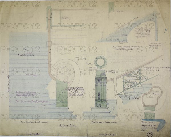 Rookery Building, Chicago, Illinois, Details, 1887. Creator: Burnham and Root.