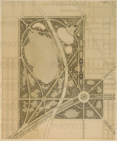 Plan of Chicago, Plate 63, Plan of a Proposed Park, 1909. Creator: Daniel Burnham.