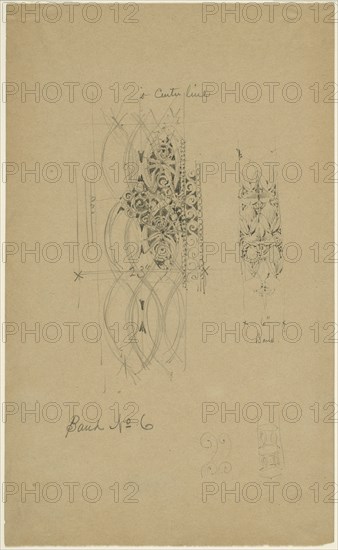 McVickers Theater, Chicago, Illinois, Sketch, c. 1883-1891. Creator: Louis Sullivan.