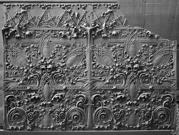 Spandrel Panel from the Gage Building, Chicago, Illinois, 1898-1899. Creator: Louis Sullivan.