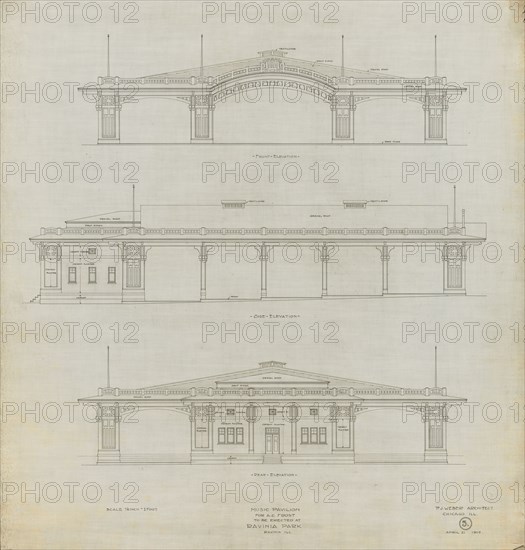 Ravinia Music Pavilion, 1905. Creator: Peter Joseph Weber.