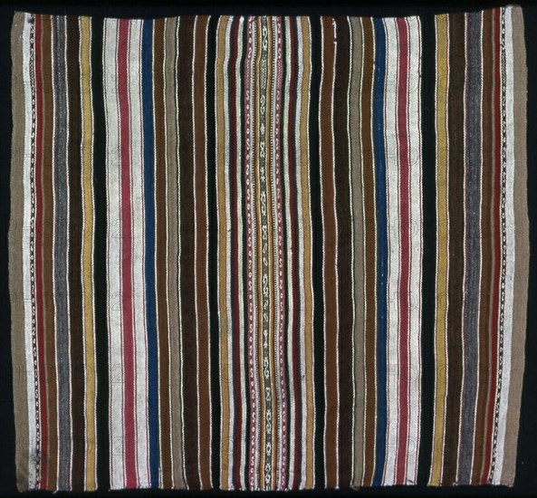 Coca or Ceremonial Cloth (Inkuña), Bolivia, 1850/1900. Creator: Unknown.