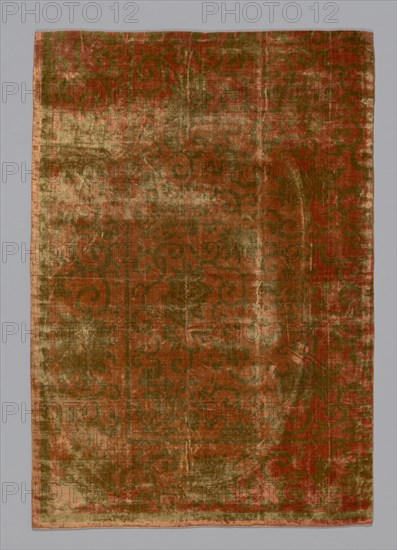 Fragment (Furnishing Fabric), China, Qing dynasty (1644-1911), 1775/1850. Creator: Unknown.