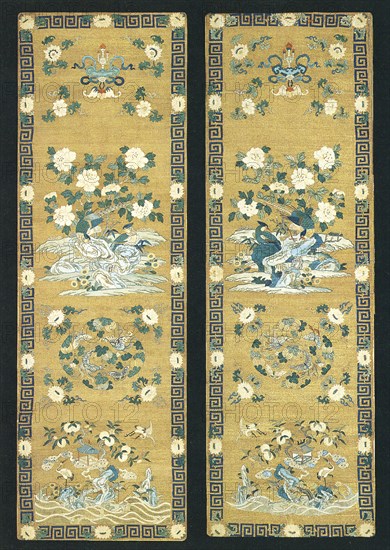 Pair of Chair Panels, China, Qing dynasty (1644-1911), late 17th/early 18th century. Creator: Unknown.