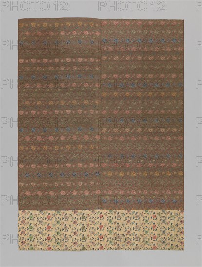 Panel (Furnishing Fabric), China, Qing dynasty (1644-1911), 1875/1900. Creator: Unknown.