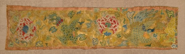 Fragment, China, Yüan dynasty (1279-1368), 14th century. Creator: Unknown.