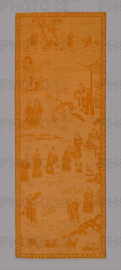 Panel (Furnishing Fabric), China, 18th century, Qing dynasty (1644-1911). Creator: Unknown.