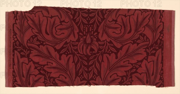 Acanthus (Formerly a Furnishing Textile) from the John J. Glessner House, Chicago, 1876. Creator: William Morris.