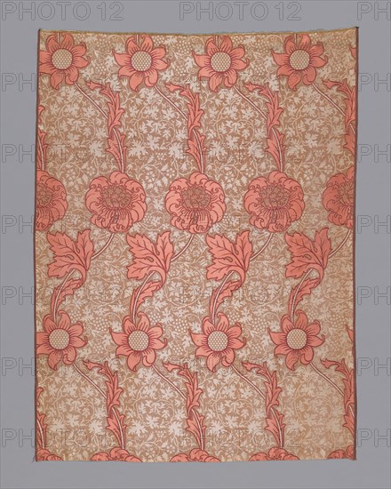 Two Curtains (Original Design Entitled "Kennet"), England, 1883 (produced 1887). Creator: William Morris.