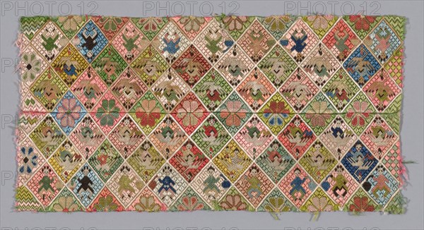 Fragment (Trouser Bands), China, Qing dynasty (1644-1911), 1875/1900. Creator: Unknown.