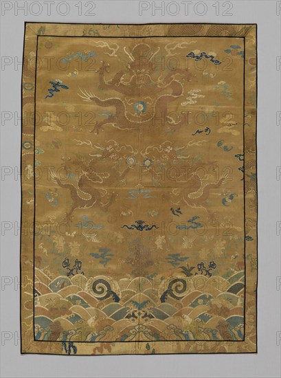 Panel (Dress Fabric), China, Qing dynasty (1644-1911), 1875/1900. Creator: Unknown.