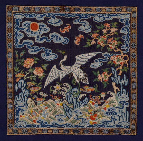 Buzi (Court Rank Badge), China, Qing dynasty (1644-1911), 1850/75. Creator: Unknown.