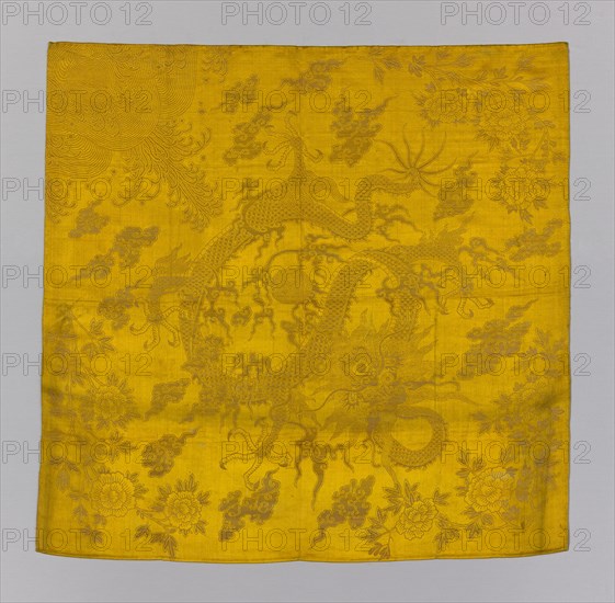 Cover (Furnishing Fabric), China, Qing dynasty (1644-1911), 1875/1900. Creator: Unknown.