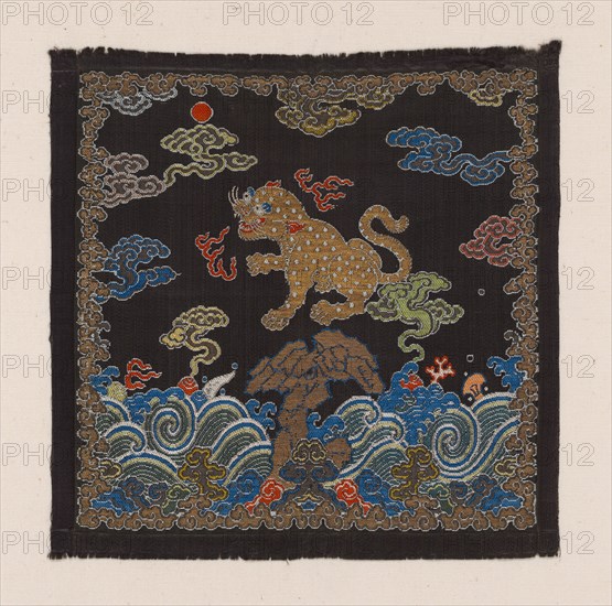 Buzi (Court Rank Badge), China, Qing dynasty(1644-1911), 1775/1800. Creator: Unknown.