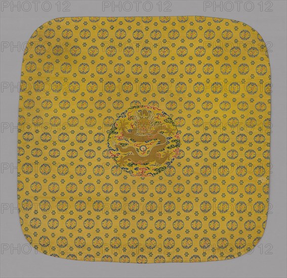Cushion Cover, China, Qing dynasty (1644-1911), 1700/50. Creator: Unknown.