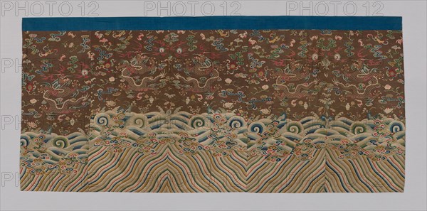 Panel (Dress Fabric), China, Qing dynasty (1644-1911), 1750/1800. Creator: Unknown.