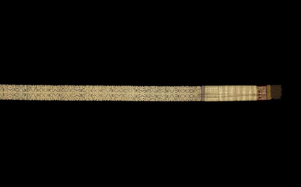 Ceremonial Waist Sash (ikak pinggang), Sumatra, 19th century. Creator: Unknown.