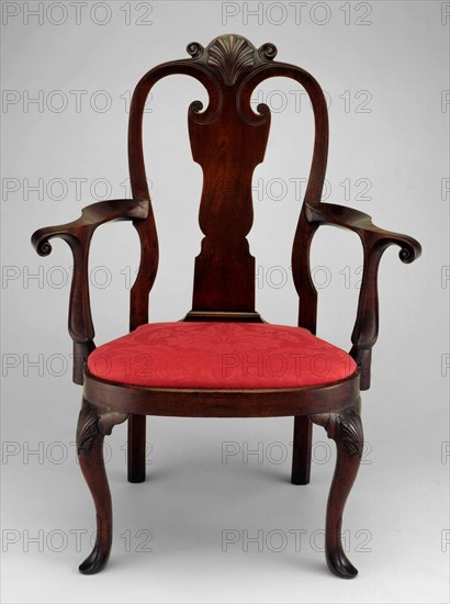 Armchair, c. 1740. Creator: Unknown.