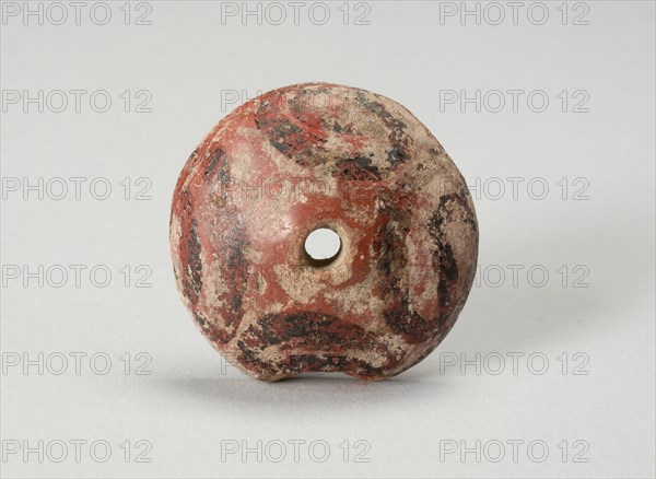 Ear Ornament or Spindle Whorl with Modeled Design, A.D. 1450/1521. Creator: Unknown.