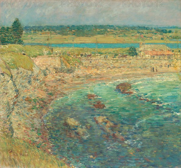 Bailey's Beach, Newport, Rhode Island, USA, 1901.  Creator: Frederick Childe Hassam.