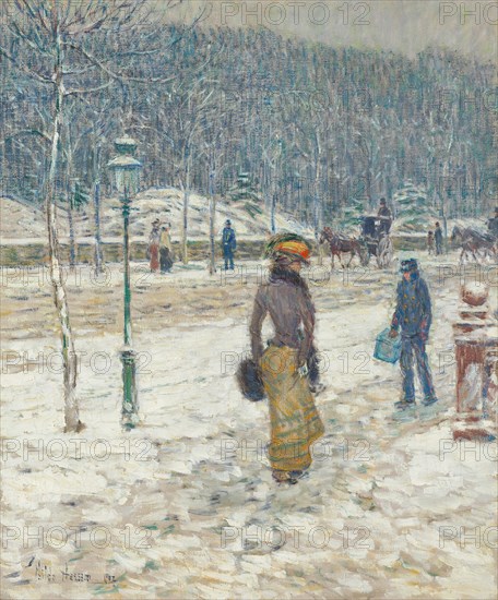 New York Street, 1902. Creator: Frederick Childe Hassam.