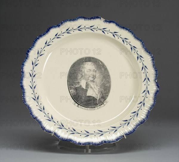 Plate, c. 1790. Creator: Unknown.